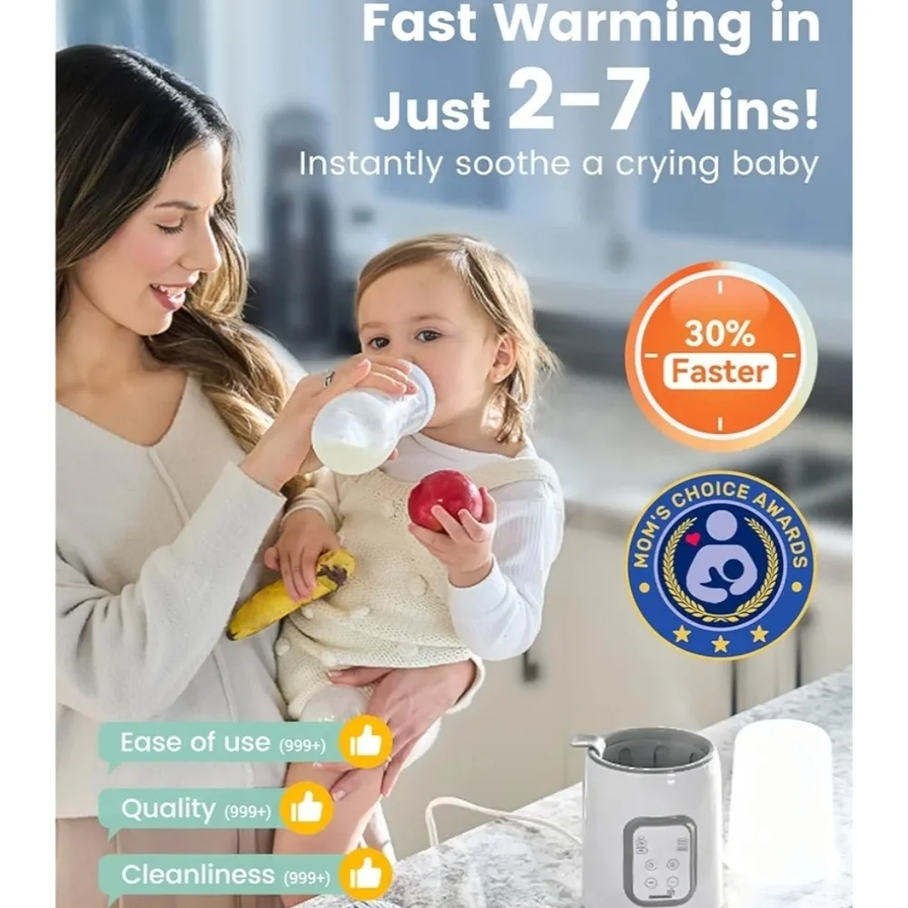 Grownsy White Baby Bottle Warmer